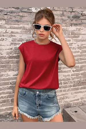 HERE&NOW Women Striped Applique T-shirt