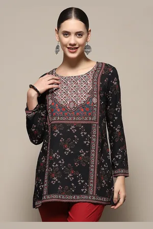 Biba Ethnic Motifs Printed Panelled Kurti