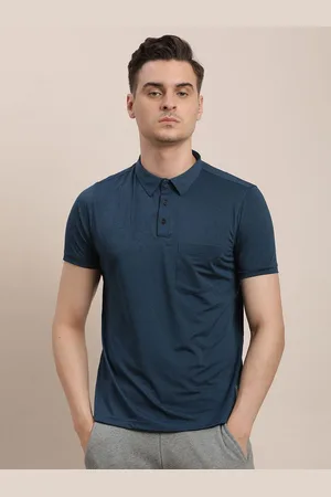 Turtle Men Solid Polo Collar Slim Fit T-shirt