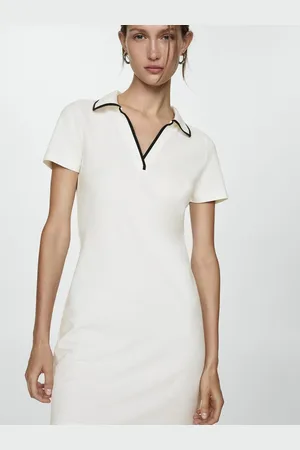 MANGO Polo Neck T-shirt Dress