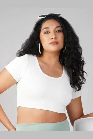 Elibolz Women Solid Knits Scoop Neck Top
