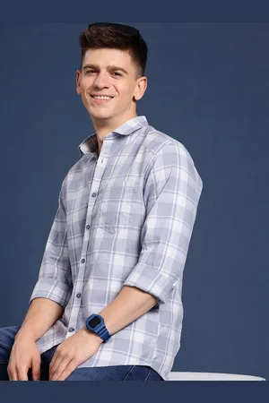 Mast & Harbour Men Standard Checked Pure Cotton Casual Shirt