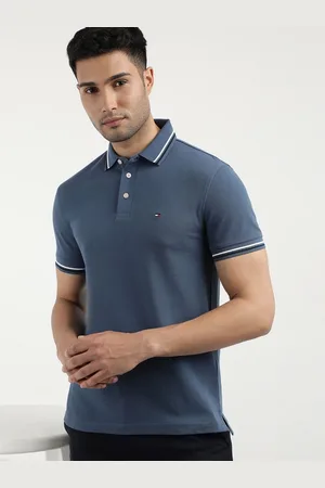 Tommy Hilfiger Men Solid Polo Collar Regular Fit T-shirt