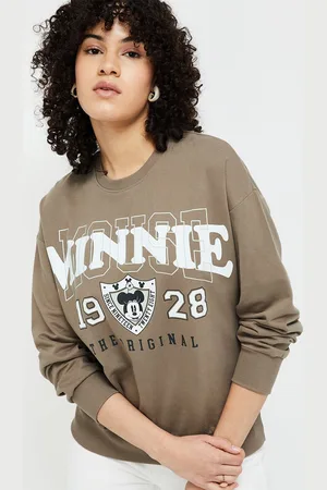 Lifestyle Women Minnie Mouse Printed Sweatshirt