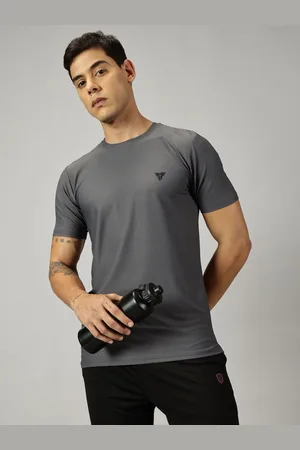 DEB Men Solid Round Neck Cotton T-Shirt