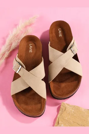 LAVIE Women Solid Open Toe Flats with Buckles