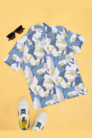 Pantaloons Boys Spread Collar Floral Printed Casual Shirt