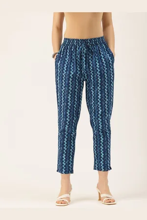 Amukti Printed Pleated Trousers