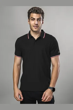 SPORT SUN Men Polo Collar Dri-FIT Pockets T-shirt