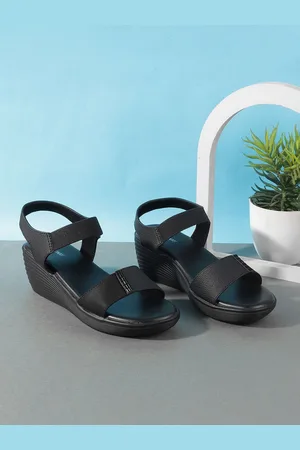 Metro Textured Wedge Heel Sandals