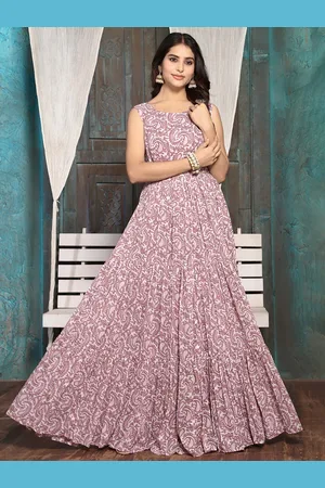 CHANSI Floral Printed Tiered Fit and Flare Maxi Dress