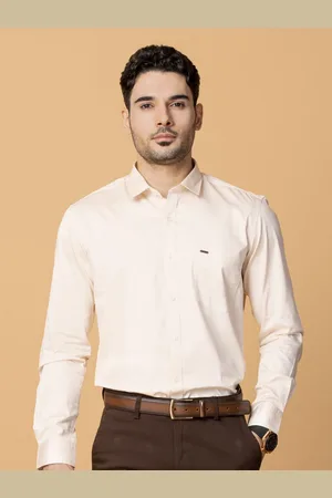 Berkshire Men Comfort Spread Collar Solid Slim Fit Formal Shirt