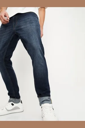 Max Collection Men Low Distress Regular Fit Mid-Rise Light Fade Jeans