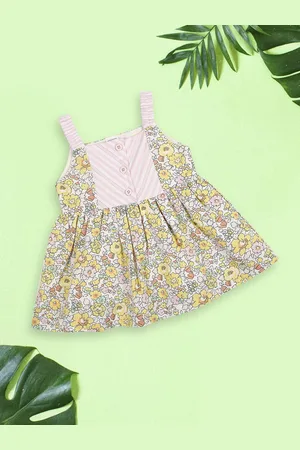 MeeMee Girls Floral Printed Applique Fit & Flare Dress