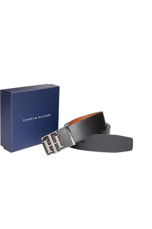 Tommy Hilfiger Men Textured Leather Reversible Formal Belt