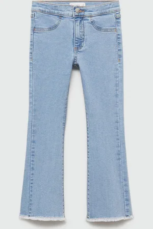 MANGO Girls Straight Fit Light Fade Stretchable Jeans