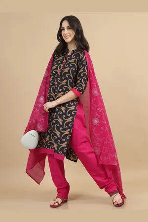 Miraan Floral Printed Pure Cotton Unstitched Dress Material