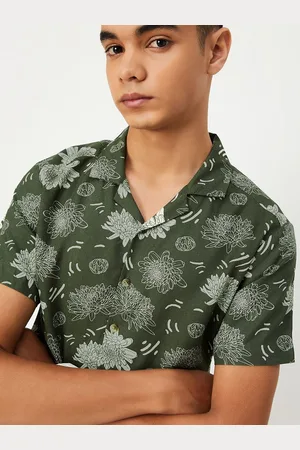 Max Collection Boys Floral Opaque Printed Casual Shirt
