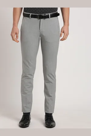 Turtle Men Textured Tailored Skinny Fit Trousers