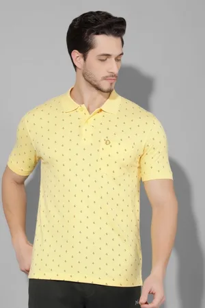 dollar Men Conversational Printed Polo Collar Cotton T-Shirt