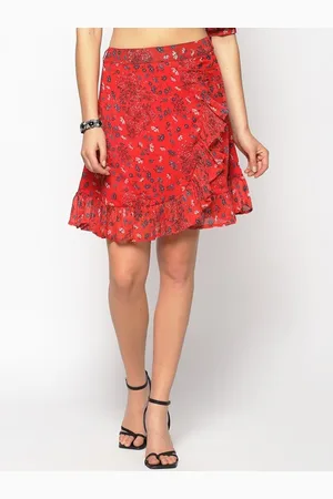 Sera Women Printed Ruffle Skirt