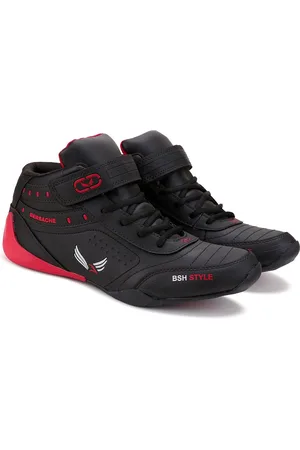 Bersache Men Leather Running Non-Marking Shoes