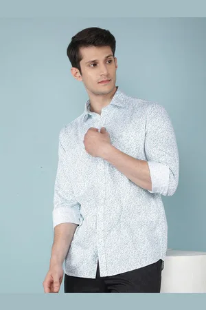 Crimsoune Club Men Classic Slim Fit Floral Opaque Printed Casual Shirt