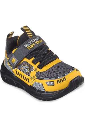 Skechers Boys Colorblocked Velcro Round Toe Casual Sneakers