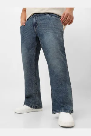 URBANO Men Bootcut Heavy Fade Stretchable Jeans