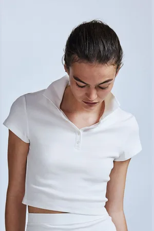 H&M Ribbed Polo Shirt
