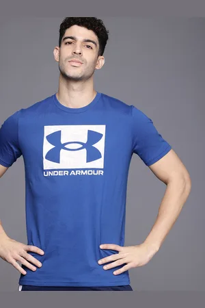 Under Armour Brand Logo Printed Loose Training or Gym Sports T-shirt