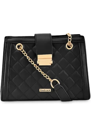 Fastrack Women Solid Quilted Structured Shoulder Bag
