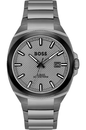 HUGO BOSS Men Walker Stainless Steel Bracelet Style Straps Analogue Watch 1514137