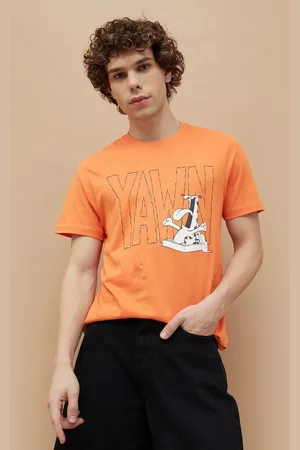 Lifestyle Men Typography Printed Applique T-shirt