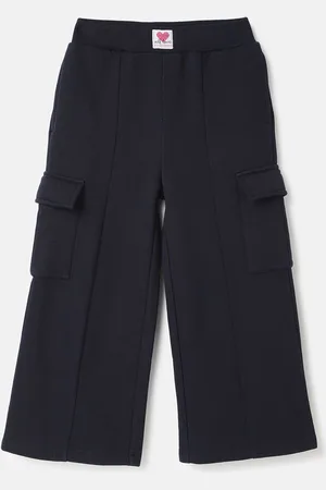 Benetton Girls Mid-Rise Cargos Trousers