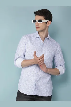 Crimsoune Club Men Classic Slim Fit Floral Opaque Printed Casual Shirt