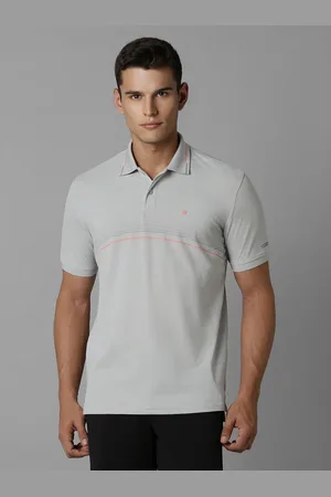 Louis Philippe Men Graphic Printed Polo Collar T-shirt