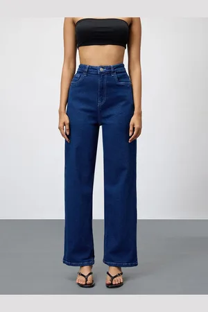 FREAKINS Women Cotton Straight Fit High-Rise Stretchable Jeans