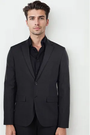 Celio Notched Lapel Collar Slim-Fit Single Breasted Formal Blazer