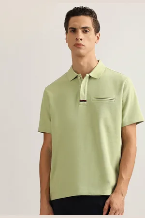 GANT Men Polo Collar Solid Pure Cotton T-shirt