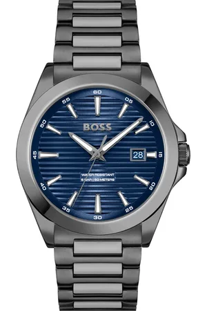 HUGO BOSS Men Strike Stainless Steel Bracelet Style Straps Analogue Watch 1514175