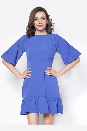 Sera Women Flared Sleeve Fit & Flare Mini Dress