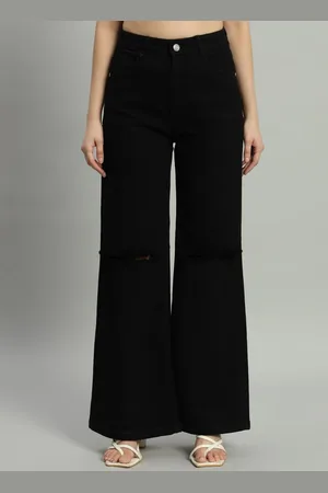 Guti Women Wide Leg High-Rise Stretchable Jeans