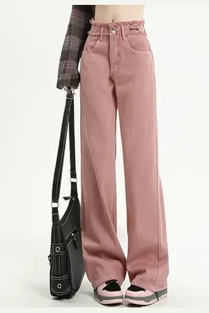 LULU & SKY Women Straight Fit High-Rise Low Distress Jeans