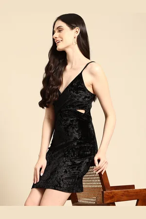 Mast & Harbour Velvet Bodycon Mini Dress