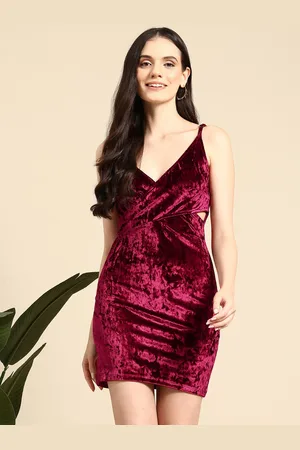 Mast & Harbour Velvet Bodycon Mini Dress