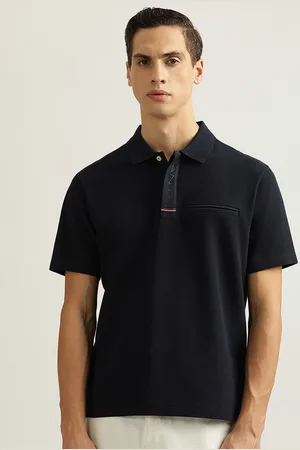 GANT Men Polo Collar Solid Pure Cotton T-shirt