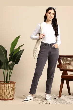 Mast & Harbour Women Stretchable Boyfriend Fit Jeans