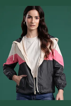 DressBerry Colorblocked Hooded Tailored Jacket