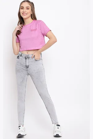 Belliskey Women Grey Slim Fit Heavy Fade Stretchable Jeans